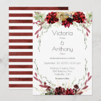 Casamento Elegante Burgundy Marsala Succulents