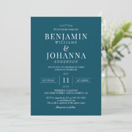 Convite Casamento Elegante Clássico