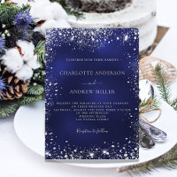 casamento elegante com brilho de prata azul marinh