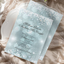 Casamento Elegante com Brilho Prata Azul Claro