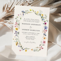 Casamento Elegante com Campo de Flores Silvestres 