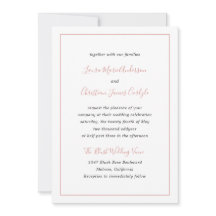 Casamento Elegante Cor-de-Rosa-Rosa-Blush de Front