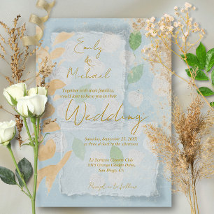 Convite Casamento elegante de Arte por Aquarela Luxury Bes