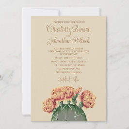 Convite Casamento Elegante De Cactus Perez