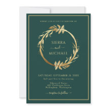 Casamento Elegante de Foliage Emerald Green do Our