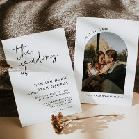 Casamento Elegante de Foto de Arch Moderno Minimal