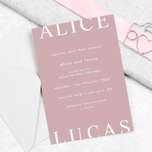 Convite casamento elegante de layout ultra moderno