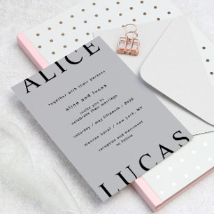 Convite casamento elegante de layout ultra moderno