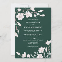 Casamento Elegante de Magnolia Verde Emerald