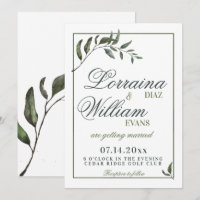 Casamento Elegante Do Branch De Oliveira De Folhag