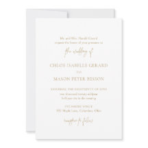 Casamento Elegante Dourado Clássico