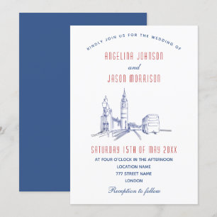Convite Casamento Elegante em Londres