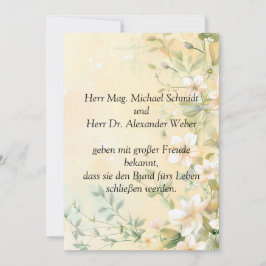 Convite Casamento Elegante em Pastel