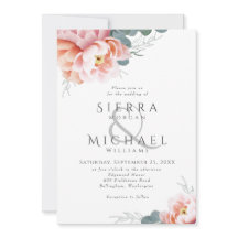 Casamento Elegante Floral Blush Pink Peony Greener