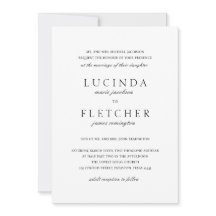 Casamento Elegante Formal Branco e Negro Clássico