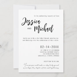 Convite Casamento Elegante Minimalista 💍