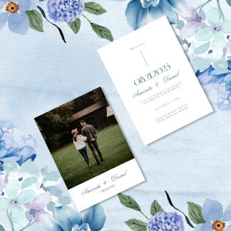 Convite Casamento Elegante Minimalista Branco