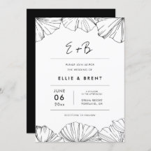 Casamento Elegante minimalista Ginkgo Biloba
