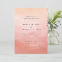 Casamento Elegante Moderno de Coral Costeiro Chic