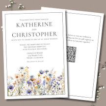 Casamento Elegante Moderno de Flores Azuis