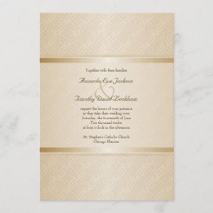Convite Casamento elegante Monogrammed do alargamento