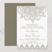 Casamento Elegante Na moda Verde Indígena Mehndi H