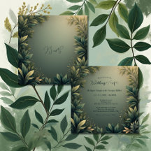 casamento elegante na natureza em verde escuro