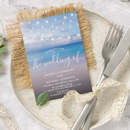 Convite Casamento elegante na praia