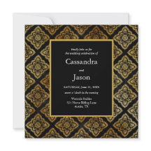 Casamento Elegante Preto e Dourado