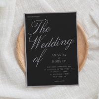 Casamento Elegante Preto Fosco Classe Dinheiro Ant