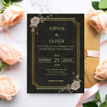 Casamento Elegante Preto Gótico Academia Sombria D