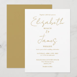 Convite Casamento Elegante Rascunho Minimalista Moderno Do