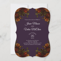 Casamento Elegante Rustic Orange Purple Fall