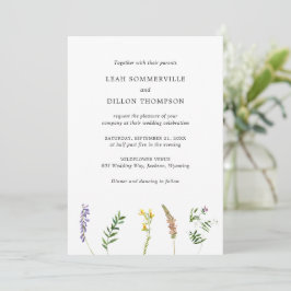 Convite Casamento Elegante Rústico Simples Floral Floral S