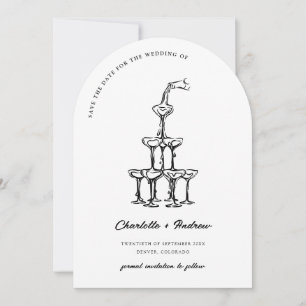 Convite Casamento Elegante Salva A Arca Torre Martini