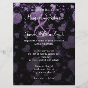 Convite Casamento Elegante Salve A Data Coração Purpura Br