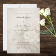 Casamento Elegante Silhueta Rosa Marfim Vintage