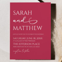 Casamento Elegante Simples da Viva Magenta