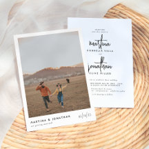 Casamento Elegante Simples de Boho Preto e Branco