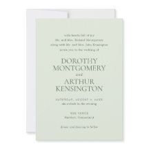 Casamento Elegante Verde de Sage Moderno