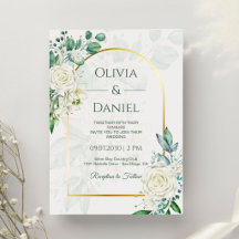 Casamento Elegante Verde e Branco