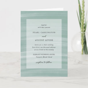 Convite Casamento Elegante Verde-Verde-Chic-Costeira