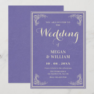 Convite casamento elegante vintage