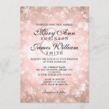 Casamento Elegante Winter Wonderland Brilho Cobre