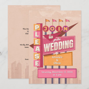 Convite Casamento em Cartaz Antigo