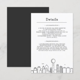 Convite Casamento em Dallas, Texas | Detalhes dos Convidad