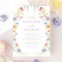 Casamento em Jardim de Flores Silvestres Pastéis E