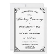 Casamento em Livestream Simples e Elegante