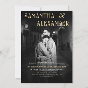 Convite Casamento em Massa Nupcial Católico de Foto Branca