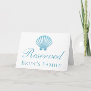 Convite Casamento em Praia Náutica Azul de Seashell Reserv
